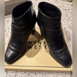 Nine West Sleek Black Booties